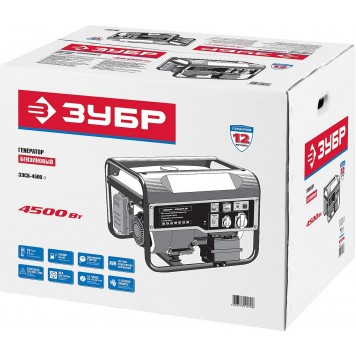 ЗЭСБ-4500-Э | Бензиновый генератор с электростартером, 4500 Вт, ЗУБР МАСТЕР-13