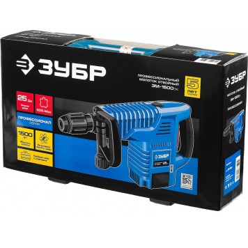 ЗМ-1500ЭК | Молоток отбойный, SDS-Max, 25 Дж, 10 кг, 900-2100 уд/мин, 1500 Вт, кейс, ЗУБР ПРОФЕССИОНАЛ-12