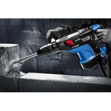 ЗПМ-40-1100 ЭК | Перфоратор SDS-Max, 0-500 об/мин, 0-2800 уд/мин, 12 Дж, 7 кг, 1100 Вт, кейс, ЗУБР ПРОФЕССИОНАЛ-11