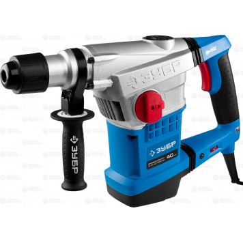 ЗПМ-40-1250 ЭВК | Перфоратор SDS-Max, 250-450 об/мин, 1400-2800 уд/мин, 10 Дж, 7 кг, 1250 Вт, кейс, ЗУБР ПРОФЕССИОНАЛ-0