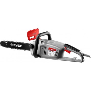ЗЦП-2000-02 | Пила цепная (электропила), продольный двиг-ль, защита руки (тормоз цепи), масляный бачок, смена цепи без ключа, шина 40 см, 2000 Вт, ЗУБР МАСТЕР-1