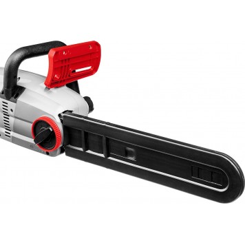 ЗЦП-2000-02 | Пила цепная (электропила), продольный двиг-ль, защита руки (тормоз цепи), масляный бачок, смена цепи без ключа, шина 40 см, 2000 Вт, ЗУБР МАСТЕР-2