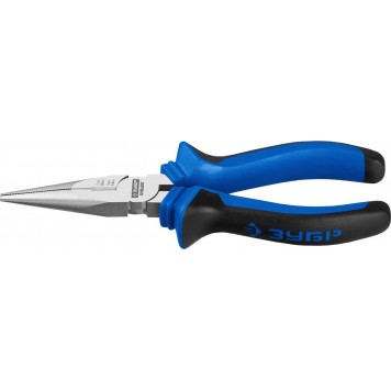 2201-3-16_z02 | Тонкогубцы "БУЛЬДОГ", эксцентриковое расположение шарнира, особостойкое спец.покрытие Н12Х1(никель/хром), двухкомп рукоятки, 160мм, ЗУБР ПРОФЕССИОНАЛ-0