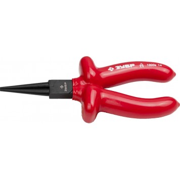 2214-8-16_z02 | Круглогубцы диэлектрические, высоковольтные до ~1000В, маслобензостойкая рукоятка, 160мм, ЗУБР ЭЛЕКТРИК-0