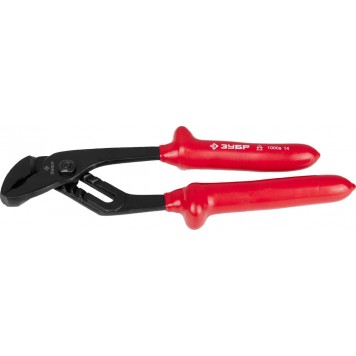 2214-10-25_z02 | Клещи переставные диэлектрические, высоковольтные до ~1000В, маслобензостойкая рукоятка, 250мм, ЗУБР ЭЛЕКТРИК-0