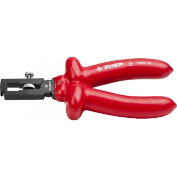 2214-9-16_z02 | Пассатижи "ЭЛЕКТРИК" диэлектр., до~1000В, маслобензостойкая рукоятка, d до 5мм, S поперечн сеч кабеля до 10мм2, 160мм, ЗУБР МАСТЕР-0