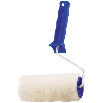 80121 | Валик из натурального меха с ручкой, 100 мм, ворс 12 мм, D 48 мм, СИБРТЕХ-0