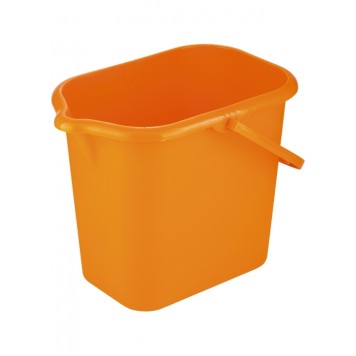 92950 | Ведро пластмассовое прямоугольное 16 л, оранжевое, ELFE-0