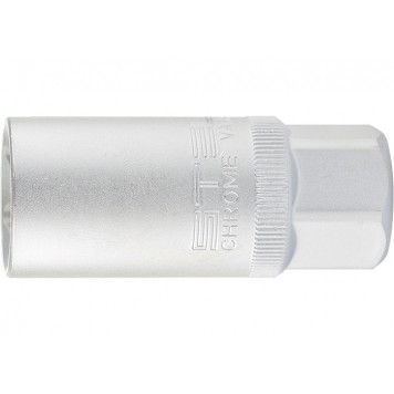 13637 | Головка торцевая свечная, двенадцатигранная, 21 мм, под квадрат 1/2, STELS-1