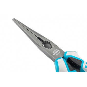 17171 | Длинногубцы прямые 205 мм, трехкомпонентные рукоятки, GROSS-1