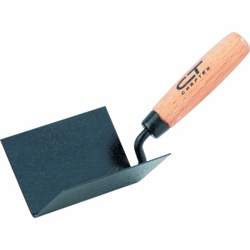 86309 | Кельма угловая, 110 х 75 х 75 мм, стальная, для внутренних углов, буковая ручка, СИБРТЕХ-0