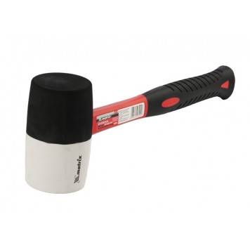 11172 | Киянка резиновая, 680 г, черно-белая резина, фибергласовая рукоятка, MATRIX-2