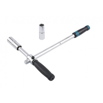 14270 | Ключ-крест баллонный, складной с изменяющимся рычагом, 17 мм, 19 мм, 21 мм, 23 мм, CrV, хромированный, GROSS-3