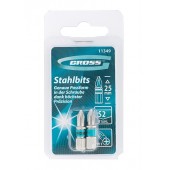 Набор бит РН1 х 25, сталь S2, 2 шт., GROSS 11349