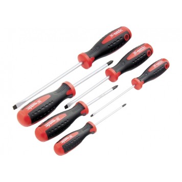13303 | Набор отверток, сталь S2, двухкомпонентные рукоятки, 6 шт, MATRIX PROFESSIONAL-1