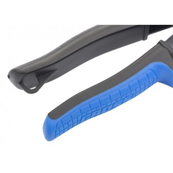 78323 | Ножницы по металлу, 250 мм, прямой и правый рез, сталь СrMo, двухкомпонентные рукоятки, GROSS PIRANHA-1