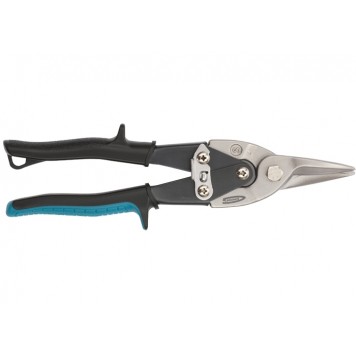 78325 | Ножницы по металлу, 250 мм, прямой рез, сталь CrMo, двухкомпонентные рукоятки, GROSS PIRANHA-2