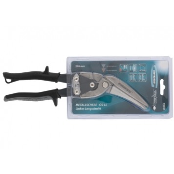 78331 | Ножницы по металлу, 270 мм, прямой и левый проходной рез, сталь СrMo, двухкомпонентные рукоятки, GROSS PIRANHA-1