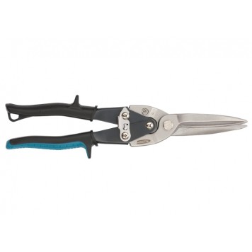 78329 | Ножницы по металлу, 270 мм, прямой проходной рез, сталь СrMo, двухкомпонентные рукоятки, GROSS PIRANHA-2