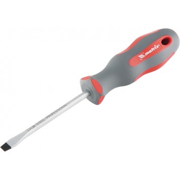 11956 | Отвертка SL3 х 100 мм, SVСM, двухкомпонентная рукоятка, MATRIX PROFI-1