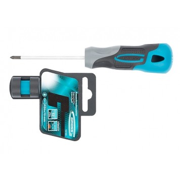 12155 | Отвертка PZ0 x 75 мм, S2, трехкомпонентная ручка, GROSS-1