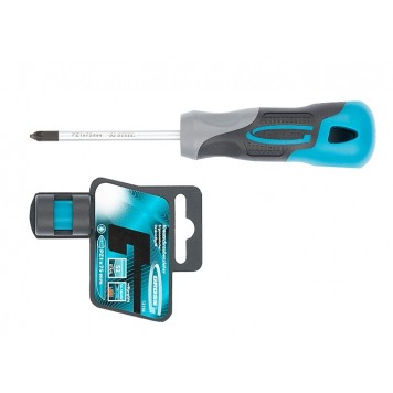 12156 | Отвертка PZ1 x 75 мм, S2, трехкомпонентная ручка, GROSS-1