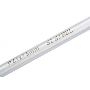 12156 | Отвертка PZ1 x 75 мм, S2, трехкомпонентная ручка, GROSS-3