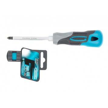 12159 | Отвертка PZ2 x 100 мм, S2, трехкомпонентная ручка, GROSS-1