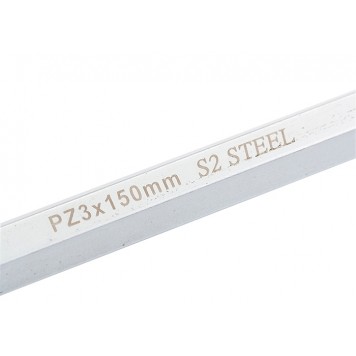 12163 | Отвертка PZ3 x 150 мм, S2, трехкомпонентная ручка, GROSS-3