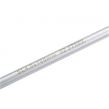 12105 | Отвертка SL4 x 100 мм, S2, трехкомпонентная рукоятка, GROSS-2