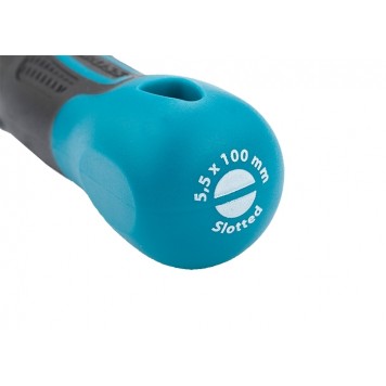 12110 | Отвертка SL5,5 x 100 мм, S2, трехкомпонентная рукоятка, GROSS-3