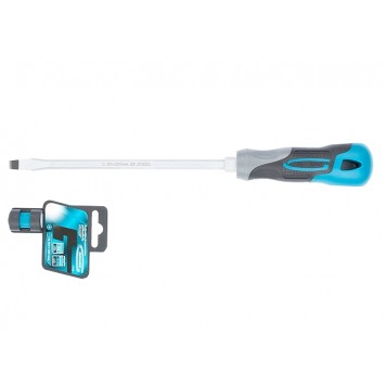 12123 | Отвертка SL8x 200 мм, S2, трехкомпонентная рукоятка, GROSS-1