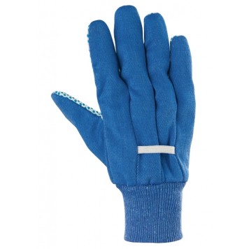 67766 | Перчатки рабочие х/б ткань с ПВХ точкой, манжет, XXL, СИБРТЕХ-3