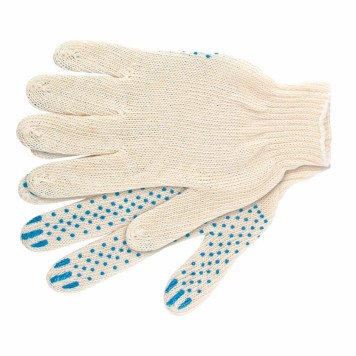 67772 | Перчатки х/б, ПВХ покрытие, "Точка", 7 класс Россия, РОССИЯ-0