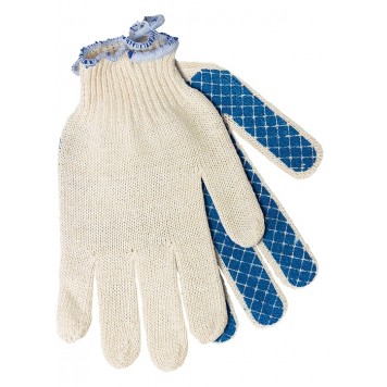 67713 | Перчатки х/б, ПВХ покрытие, Шахматный облив, 10 класс Россия, РОССИЯ-1