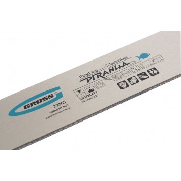 22865 | Пильное полотно для прецизионного стусла, 550 мм, каленый зуб 2D, 24 TPI, GROSS PIRANHA-3