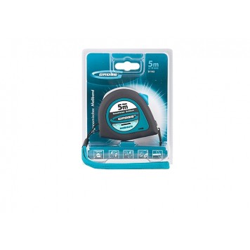 31102 | Рулетка 5 м x 19 мм, магнитный обрезиненный зацеп, GROSS ERGONOMISCH-1