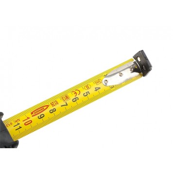 31111 | Рулетка 3 м x 19 мм, магнитный обрезиненный зацеп, двусторонняя шкала, Нейлоновое покрытие, автоматическая фиксация, GROSS SCHLAGFEST-1