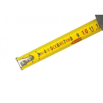 31112 | Рулетка 5 м x 19 мм, магнитный обрезиненный зацеп, двусторонняя шкала, Нейлоновое покрытие, автоматическая фиксация, GROSS SCHLAGFEST-1