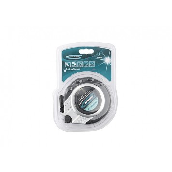 31250 | Рулетка геодезическая 10 м х 13 мм, закрытый корпус, металлическая лента, Нейлон, двусторонняя шкала, GROSS-2