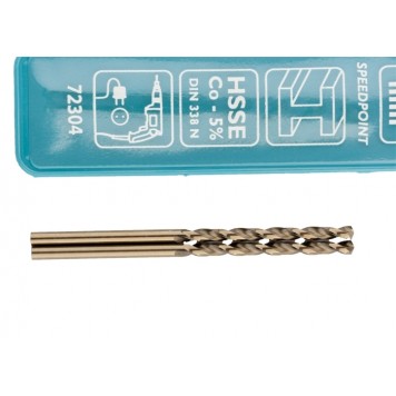 72304 | Сверло спиральное по металлу, 2,5 мм, HSS-Co, 2 шт, GROSS-3