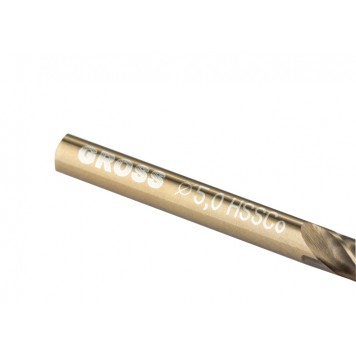 72317 | Сверло спиральное по металлу, 5 мм, HSS-Co, GROSS-2