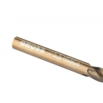 72319 | Сверло спиральное по металлу, 5,5 мм, HSS-Co, GROSS-1
