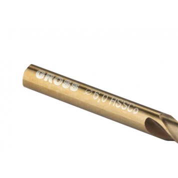 72322 | Сверло спиральное по металлу, 6 мм, HSS-Co, GROSS-2