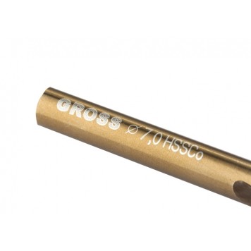 72328 | Сверло спиральное по металлу, 7 мм, HSS-Co, GROSS-2