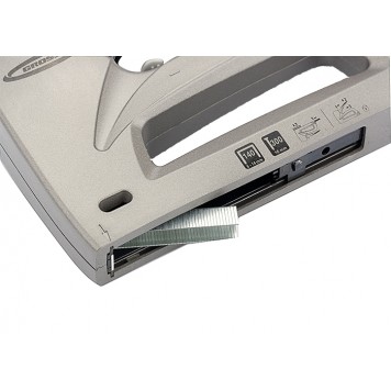 41007 | Степлер мебельный (Aluminium 140), алюминиевый корпус, регулятор удара, тип скобы 140, 300, 6-14 мм, GROSS-1