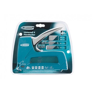 41005 | Степлер мебельный универсальные (Universell 4) пластик, 4 функции, тип скобы: 53, 36, 300, 500, 8-14мм, GROSS-3