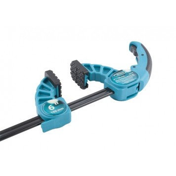 20705 | Струбцина реечная быстрозажимная, пластиковый корпус, рычажный храповой механизм, 6"/150 мм, GROSS-2