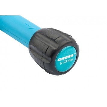 78703 | Труборез ручной, 6-23 мм, 1/4-7/8, механическая регулировка зажима трубы, трещотка с храповым механизмом, GROSS PIRANHA-3