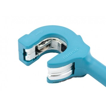 78704 | Труборез ручной, 12-35 мм, 1/2-1-3/8, механическая регулировка зажима трубы, трещотка с храповым механизмом, GROSS PIRANHA-3